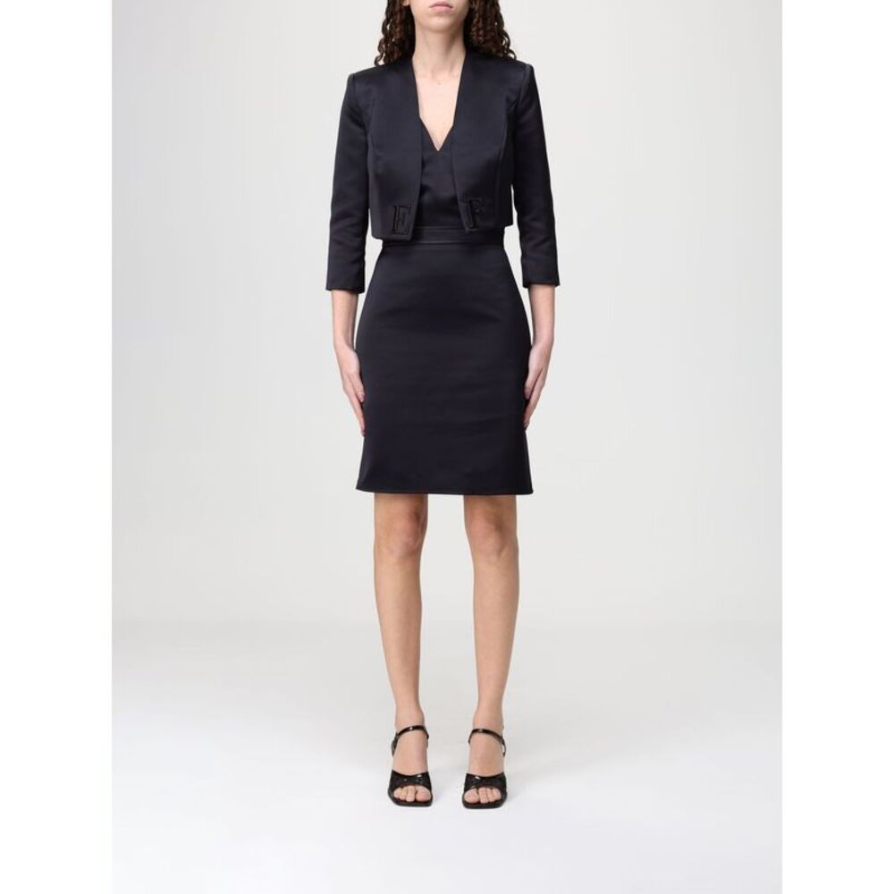 Elisabetta Franchi Women Elisabetta Franchi Duchesse Dress With Crop Jacket